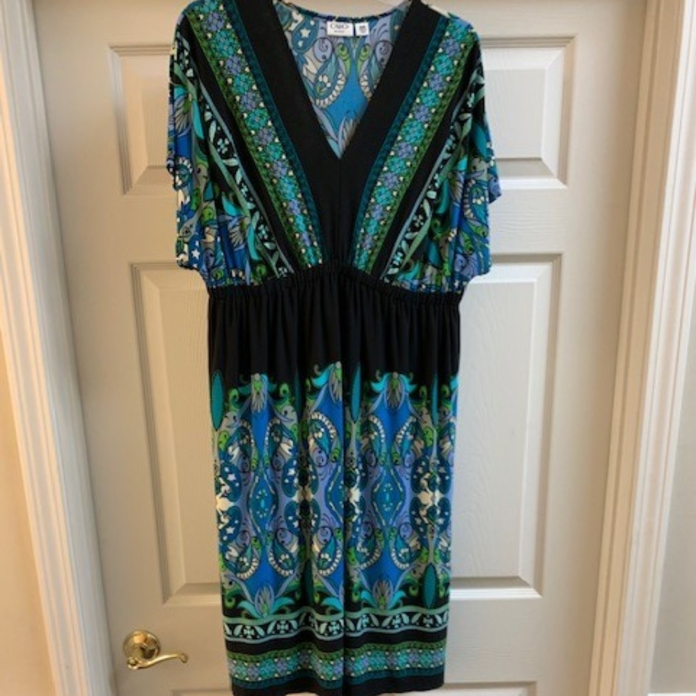 COLORFUL EMPIRE WAIST DRESS